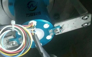 法兰滑环现场  伺服电机案例