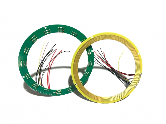 大内径PCB系列滑环（中孔170.2路30A 3里信号) ）